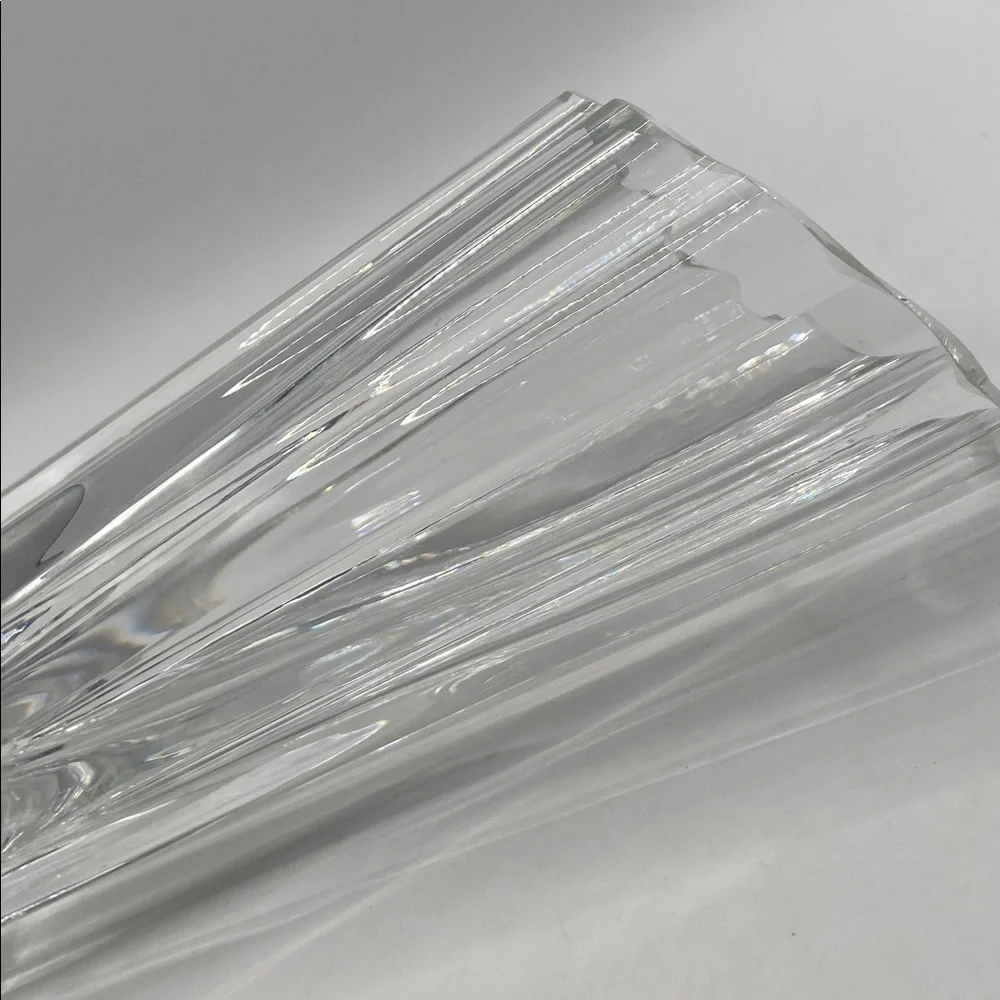 Vintage Lenox Crystal Vase Waterscape Bud Vase Clear